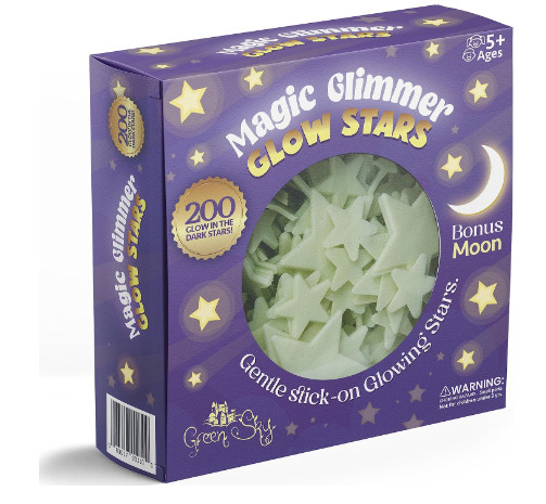 Deluxe Glow Stars; Glow in the Dark Stars for Ceiling, Ceiling Stars