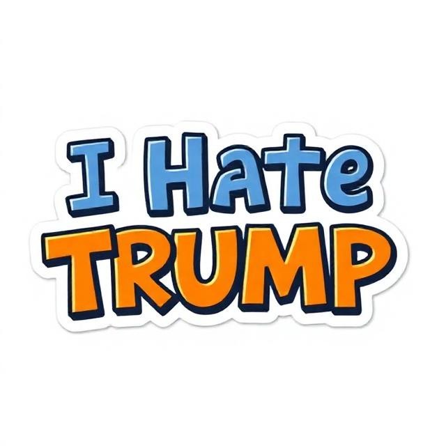 Anti Trump Sticker Statement Political Humor Funny Office Wall Decal