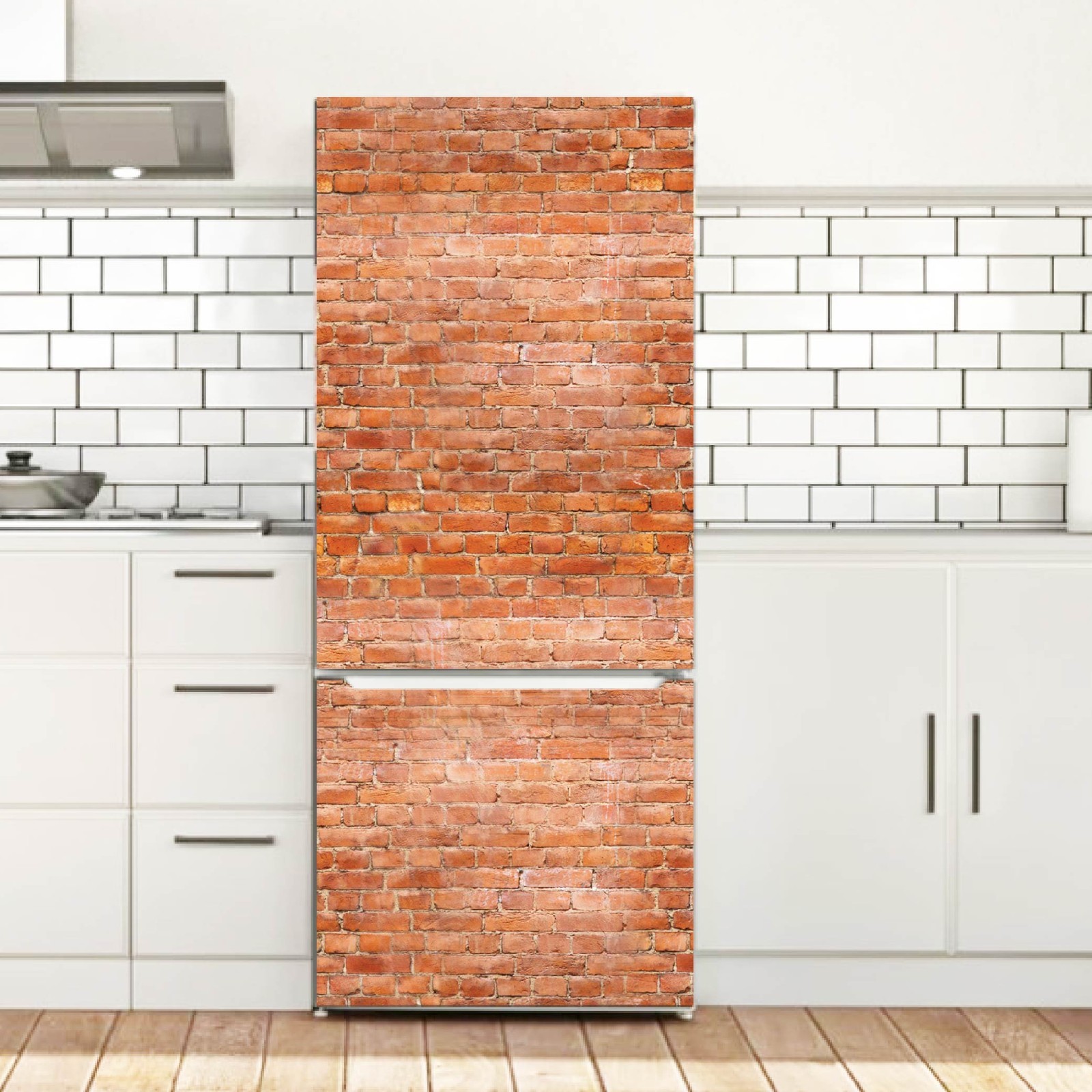 Natural Stone Fridge Vinyl Wrap Waterproof Cover