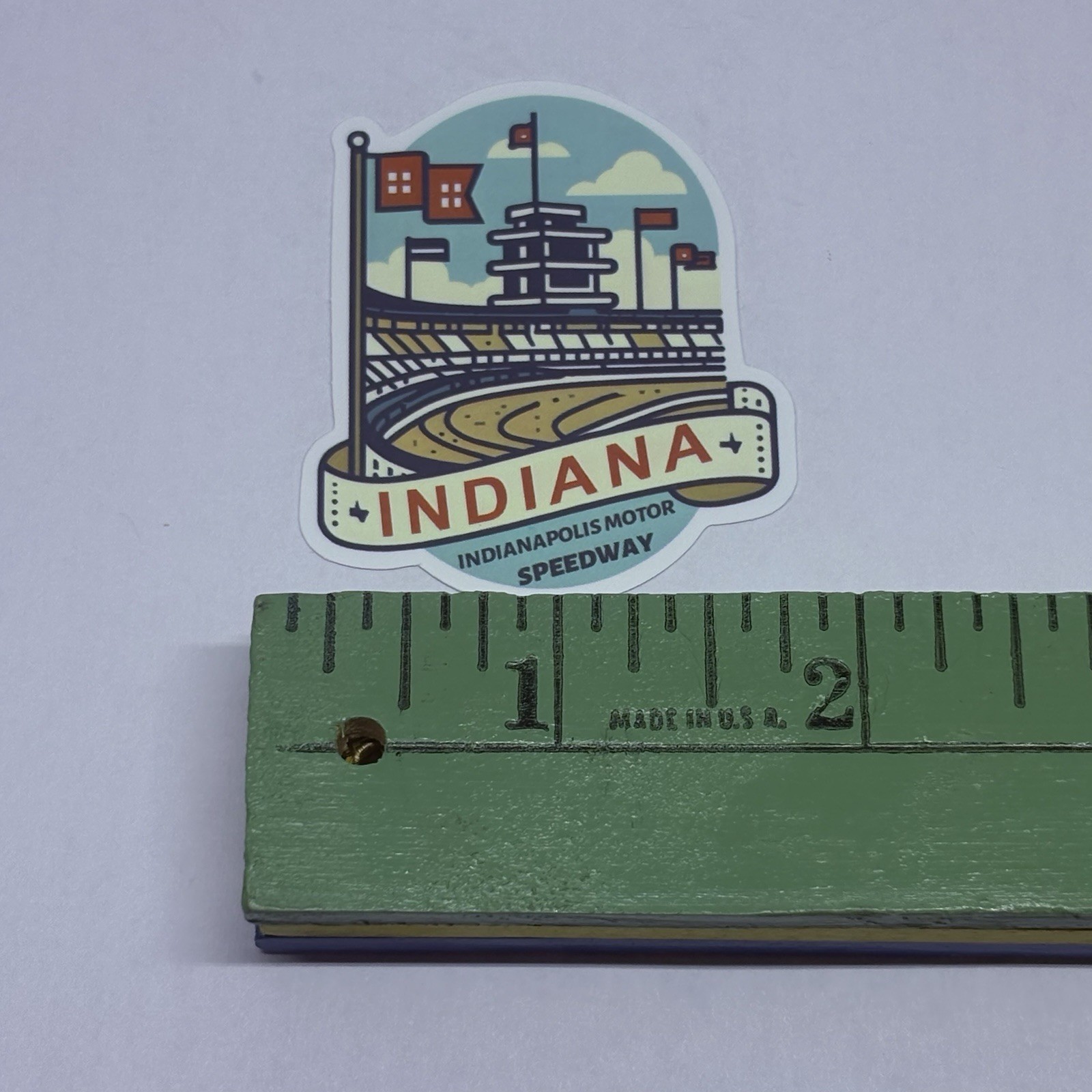 Indiana State Motor Speedway Sticker Vinyl USA Travel Souvenirs Art Tc6
