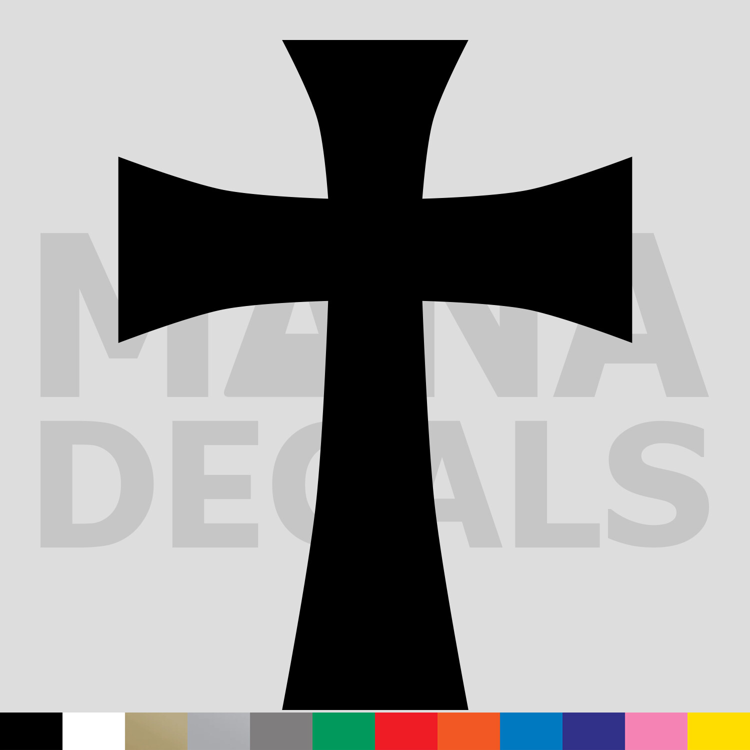 Cross Vinyl Die Cut Decal Sticker – Jesus Christ Christian Religious God Church