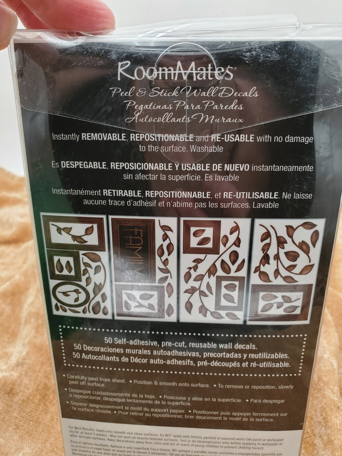 RoomMates Removable & Repositionable 50 Wall Decals – New