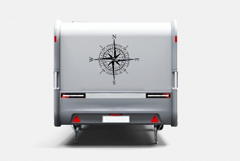 Compass vinyl decal – Vinyl sticker for your van, camper, caravan and more