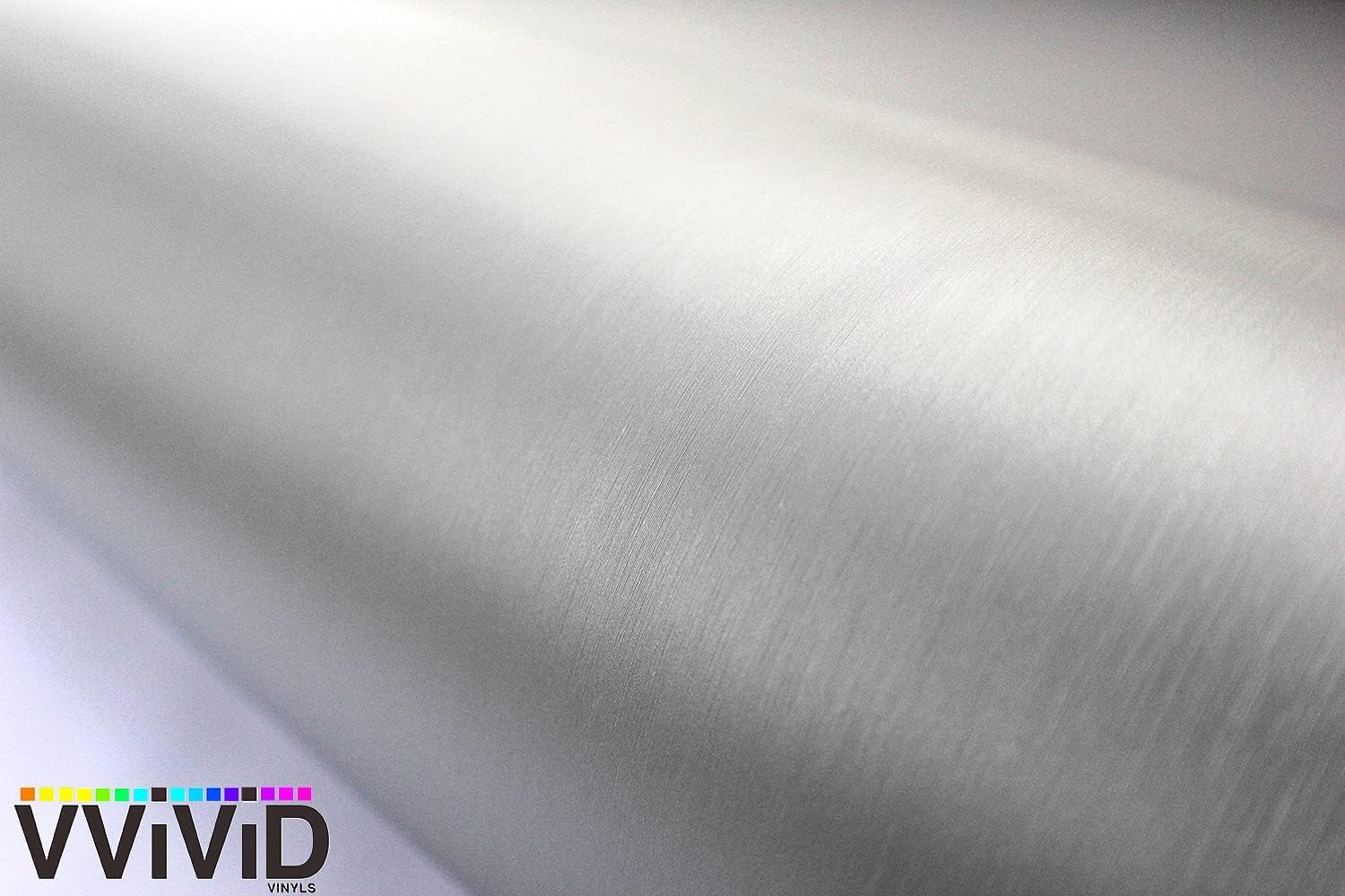 Silver Brushed Aluminum Vinyl Wrap Sticker Decal Film Sheet – 12"X60"