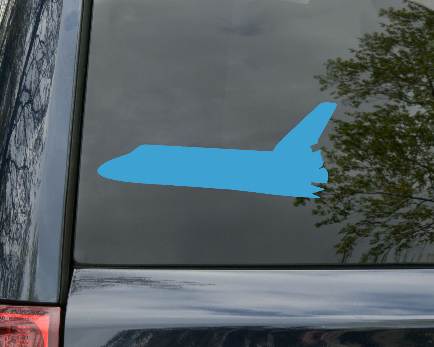 Space Shuttle Vinyl Decal – Spacecraft Travel Outer Space – Die Cut Decal