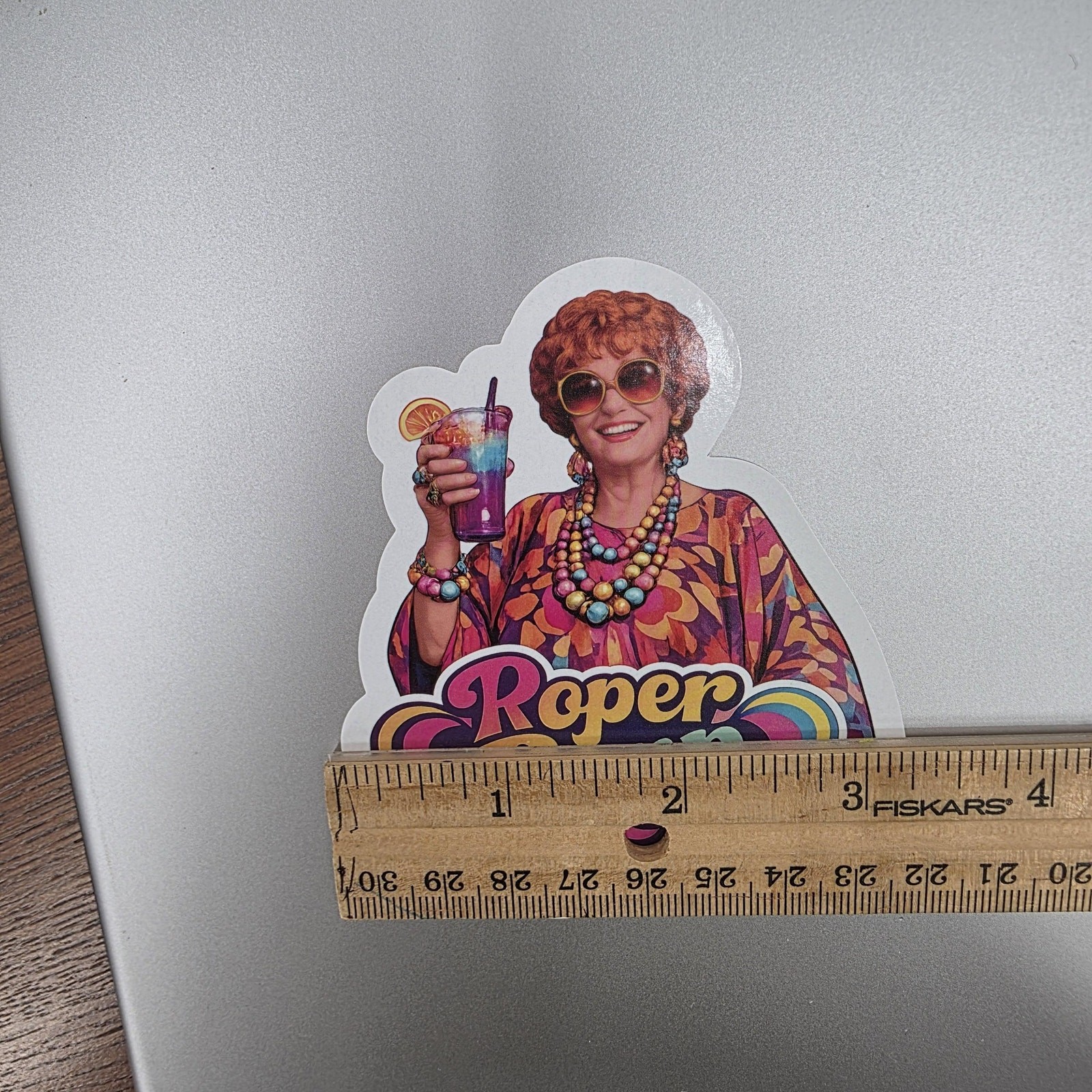 Roper Romp Stickers – 10 Pack Die Cut Full Color Mrs. Roper from Three's Company