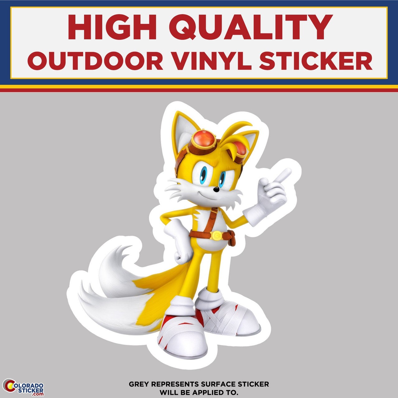 Tails, High Quality Vinyl Stickers