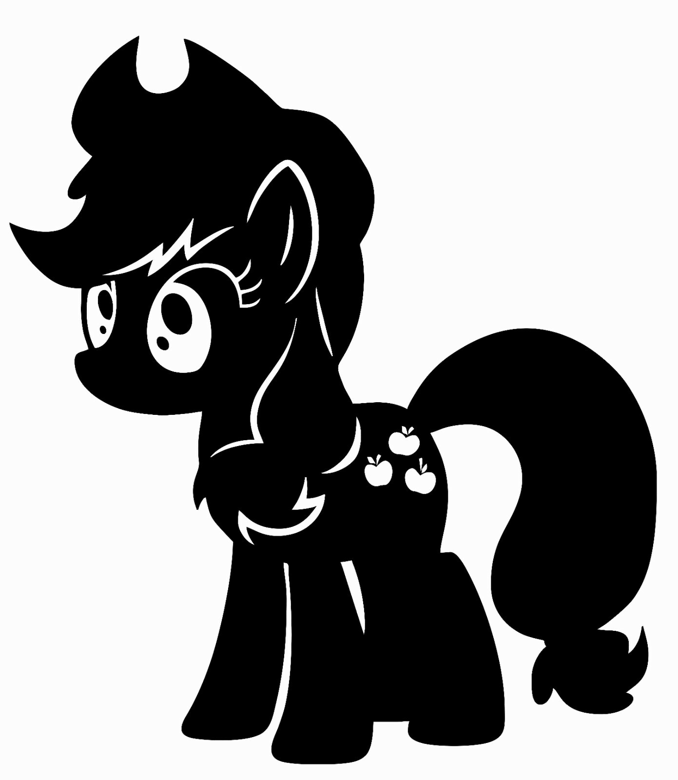 Female Earth Pony Applejack My Little Pony Wall Art Decal Home Art Sticker 20×23