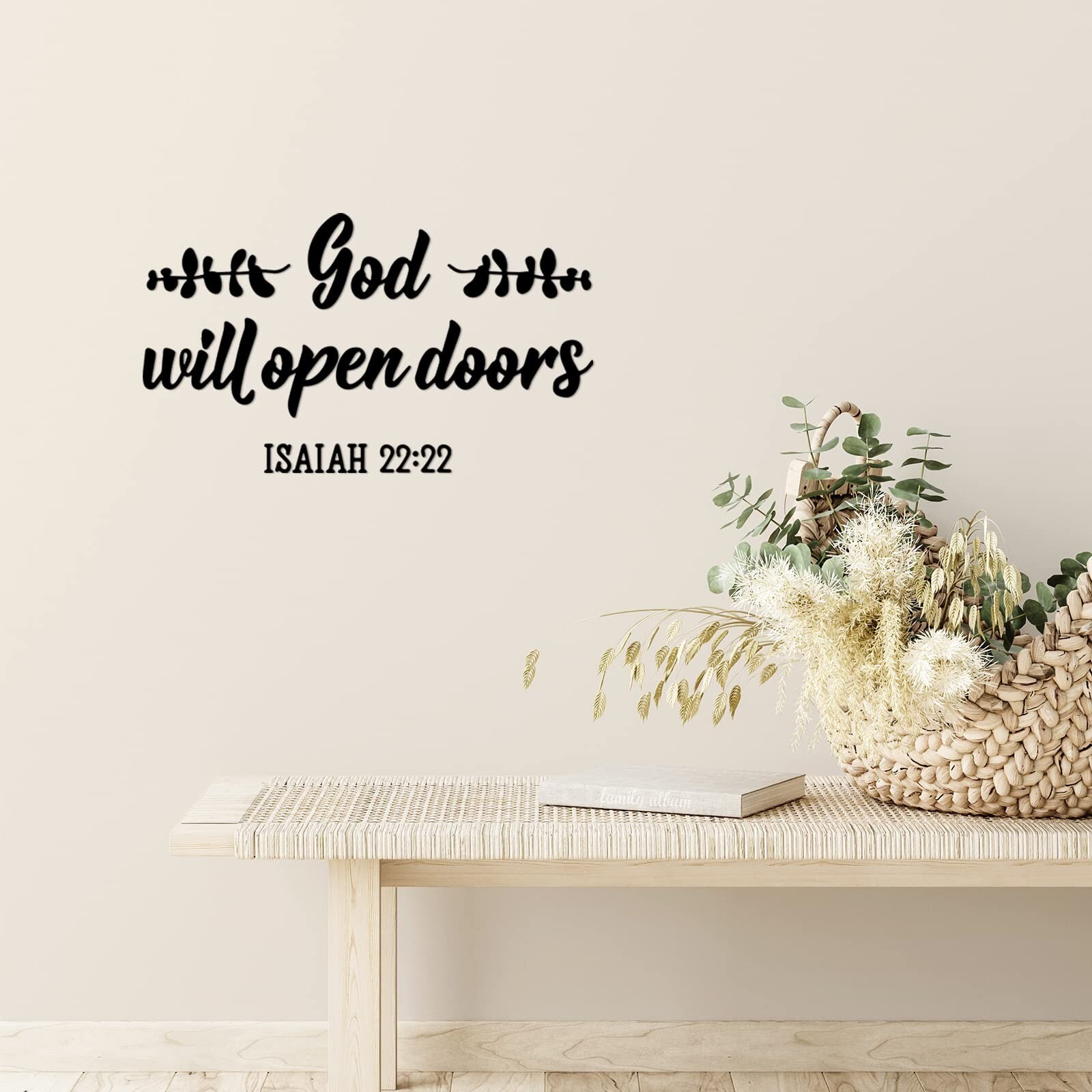 Sabary 12 Pcs Bible Verse Wall Decals Religious Scripture Wall Art Inspiratio…