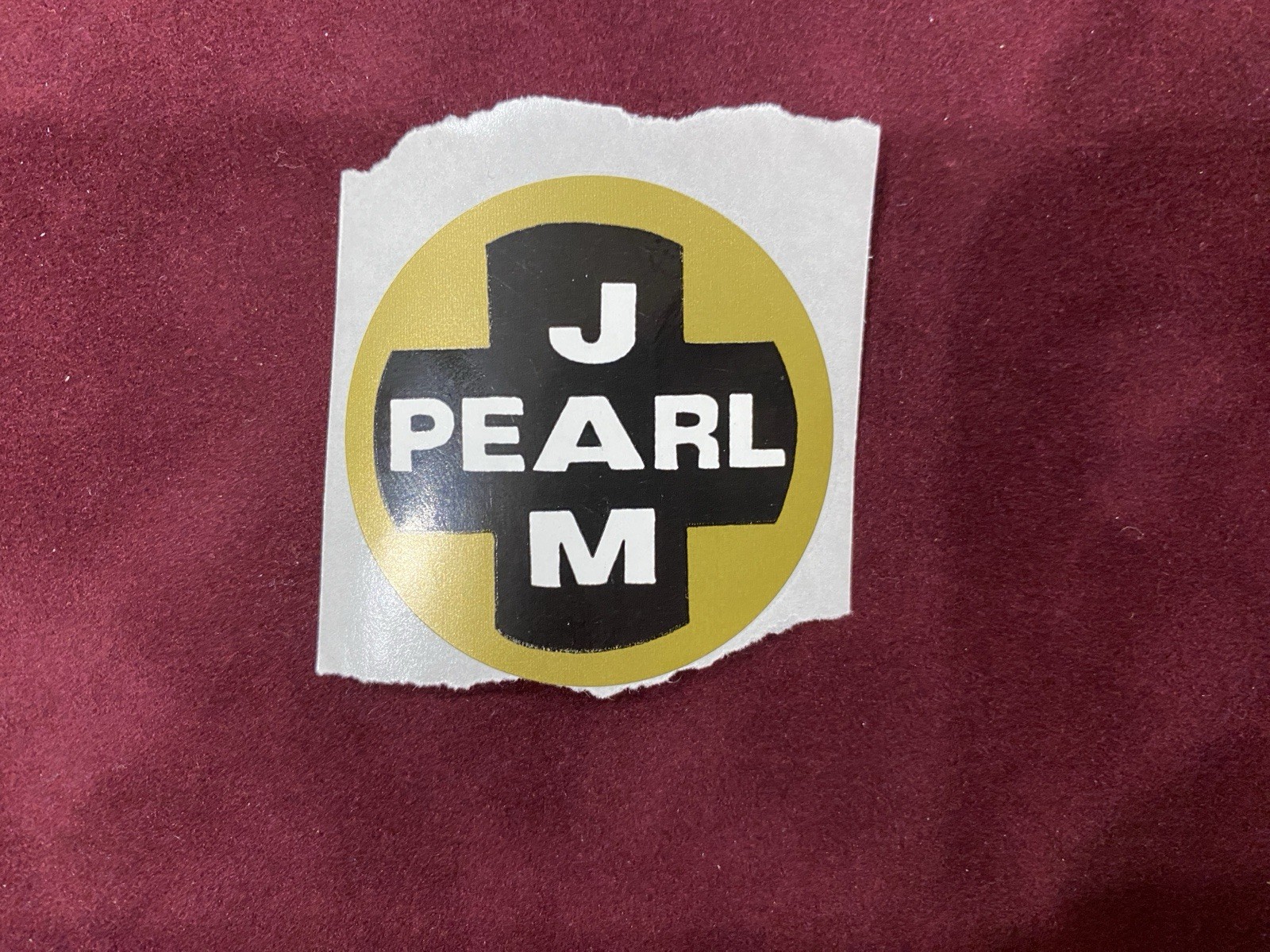 Pearl Jam Vintage & Super Rare Round Sticker from Early 90's – New/Unused