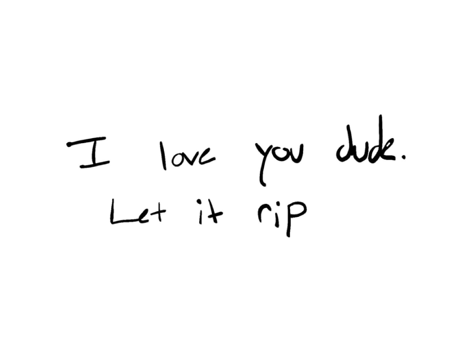 The Bear I love you Dude Vinyl Sticker Decal
