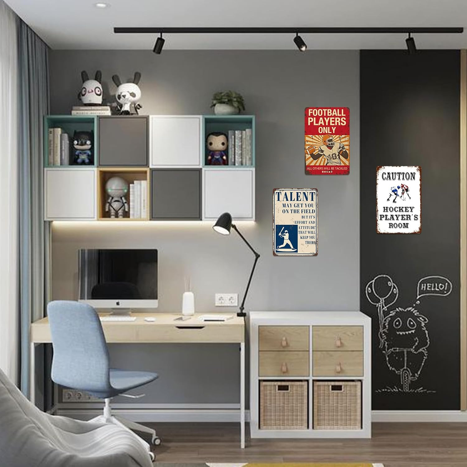 Football Room Decor for Boys Football Gifts for Boy 8-12 Football Wall Art Footb