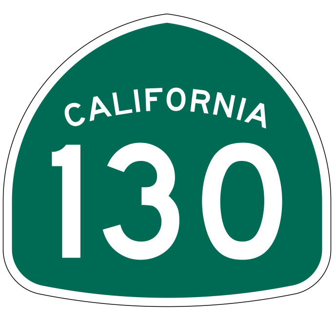 California State Route 130 Sticker Decal R1204 Highway Sign