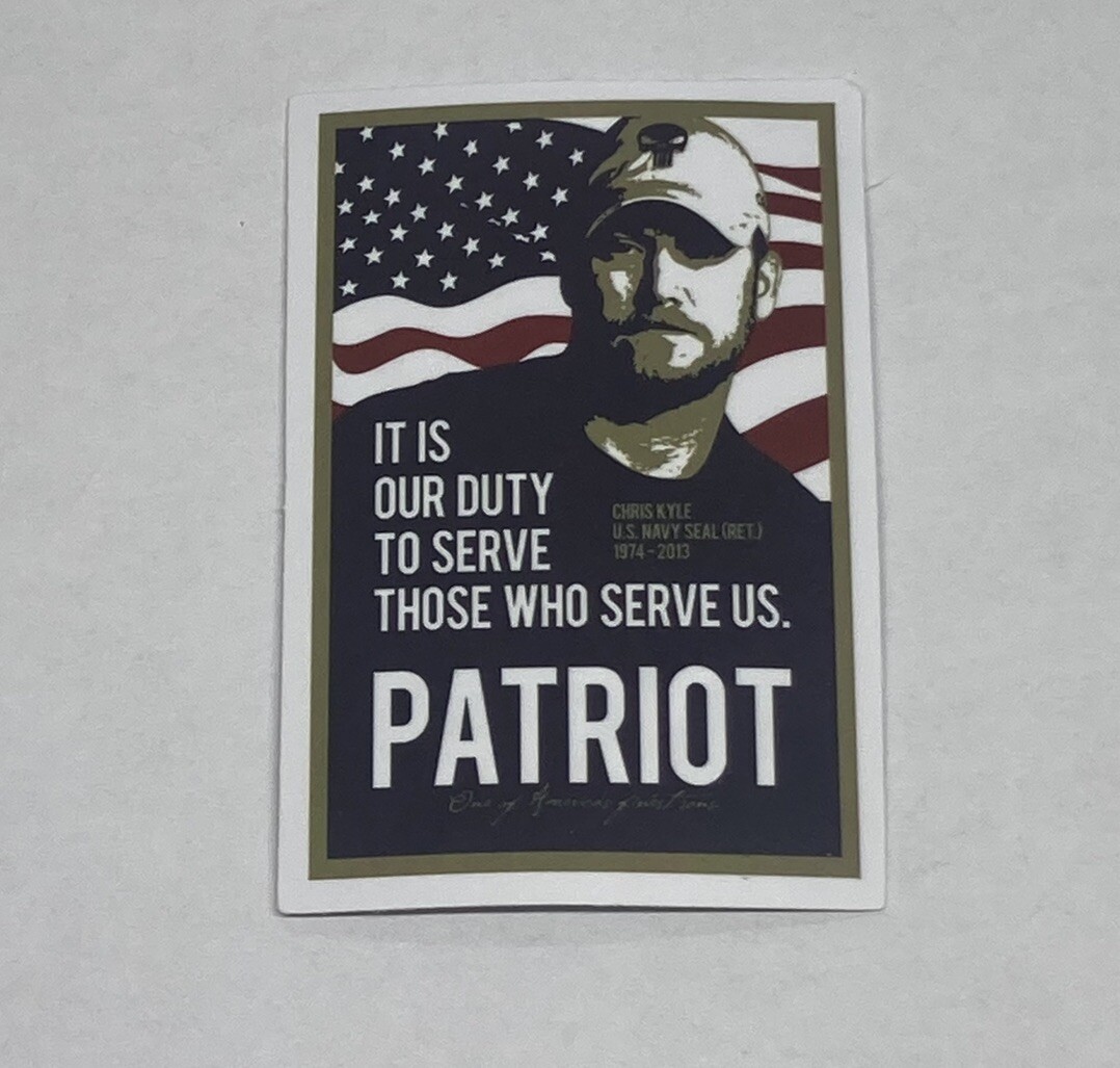 “it Is Our Duty To Serve” Sticker Patriot Military Veteran USA Souvenir Tc6