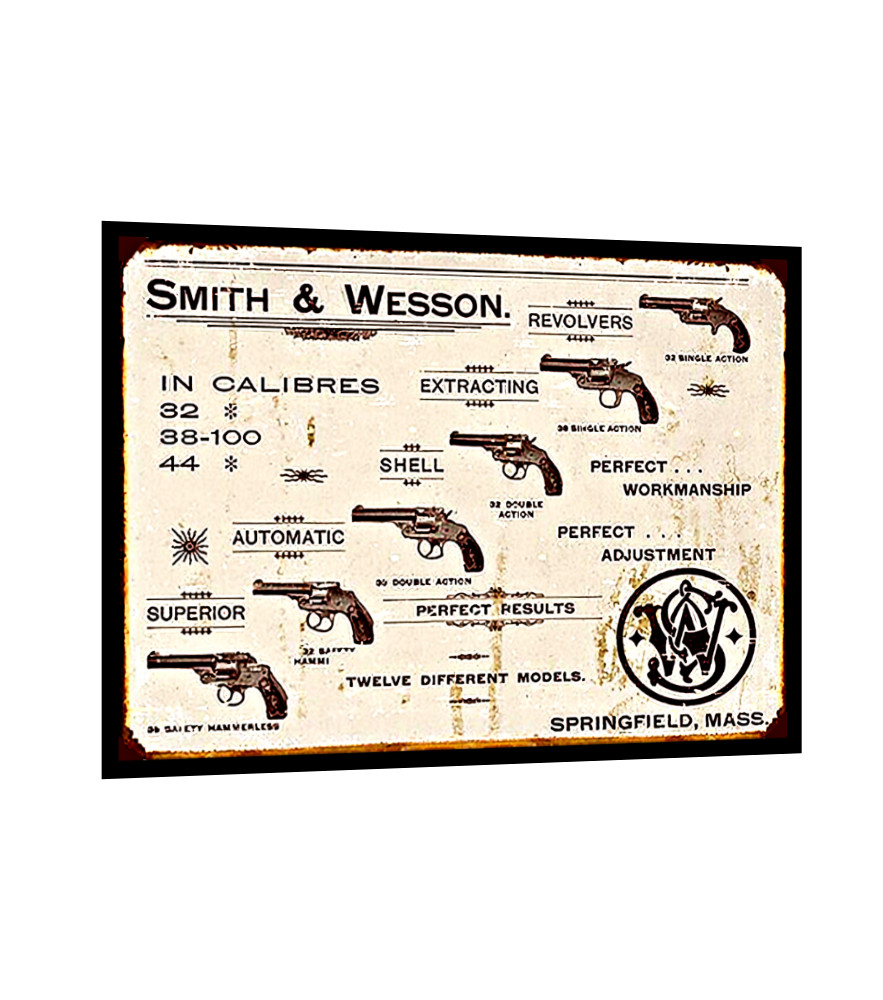 Smith & Wesson Guns Firearms Big Game Ammunition Sign Sticker 4 SIZES