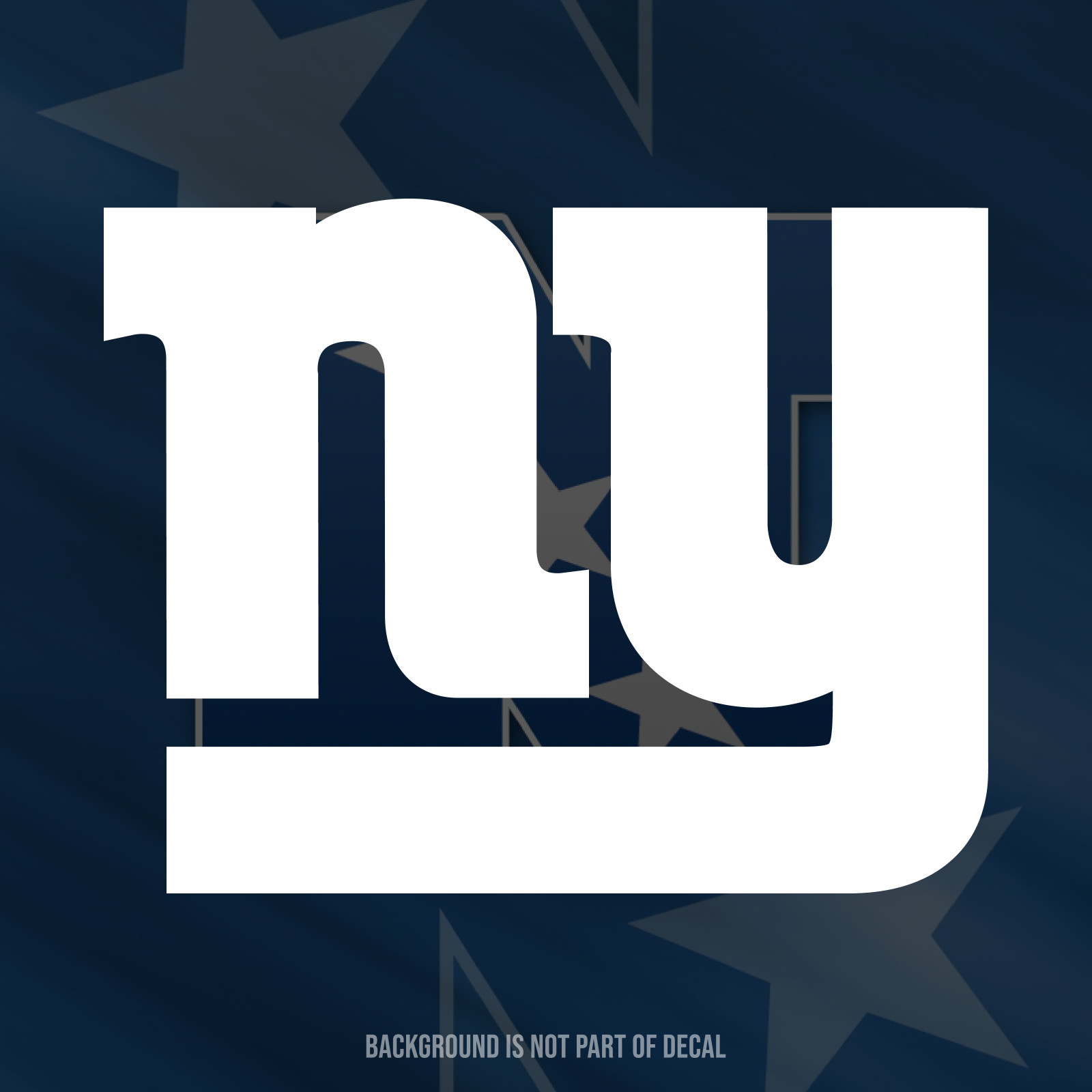 New York Giants Monogram Vinyl Decal Sticker