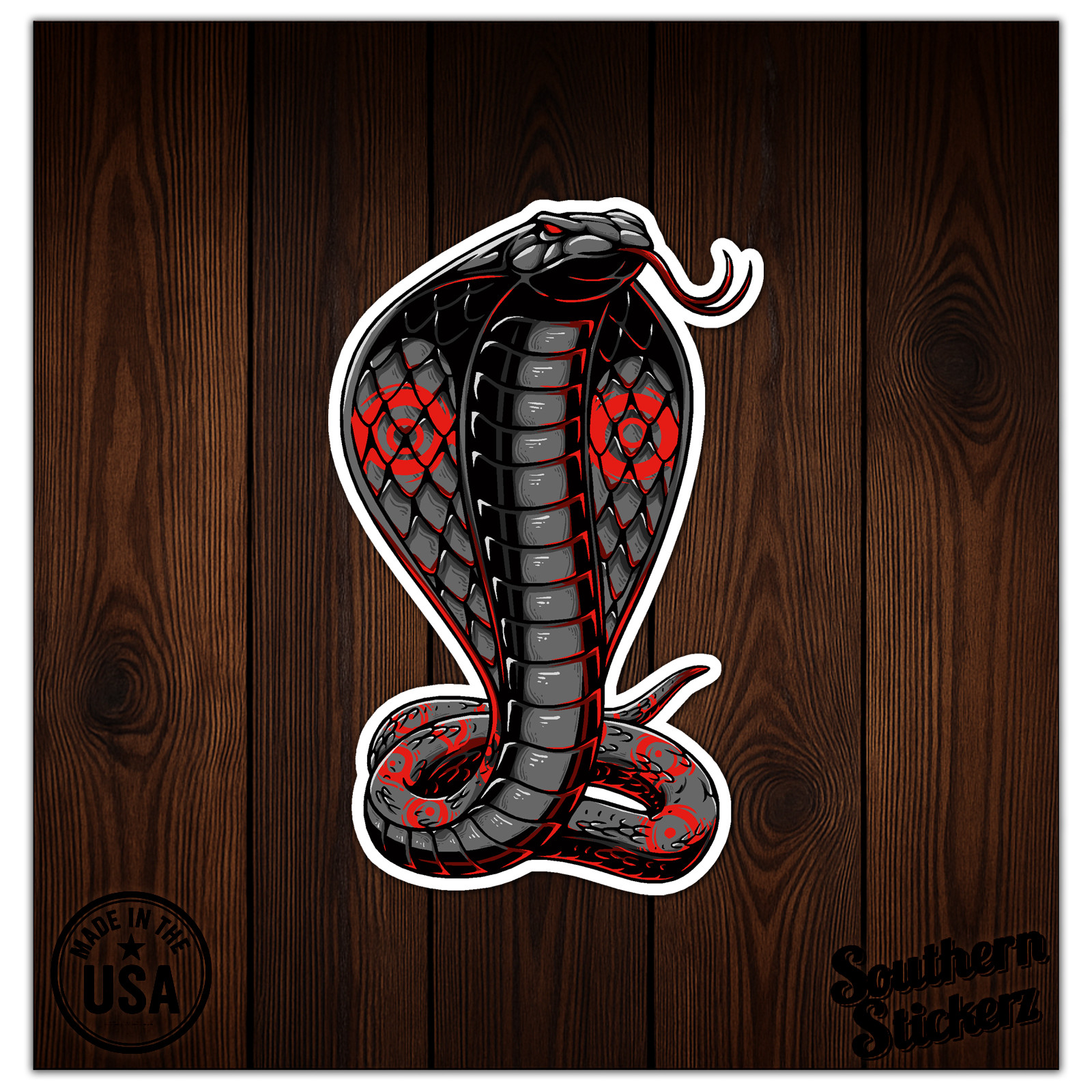 Cobra Snake Head – Vinyl Decal Sticker – Car Window Laptop – ebn8518