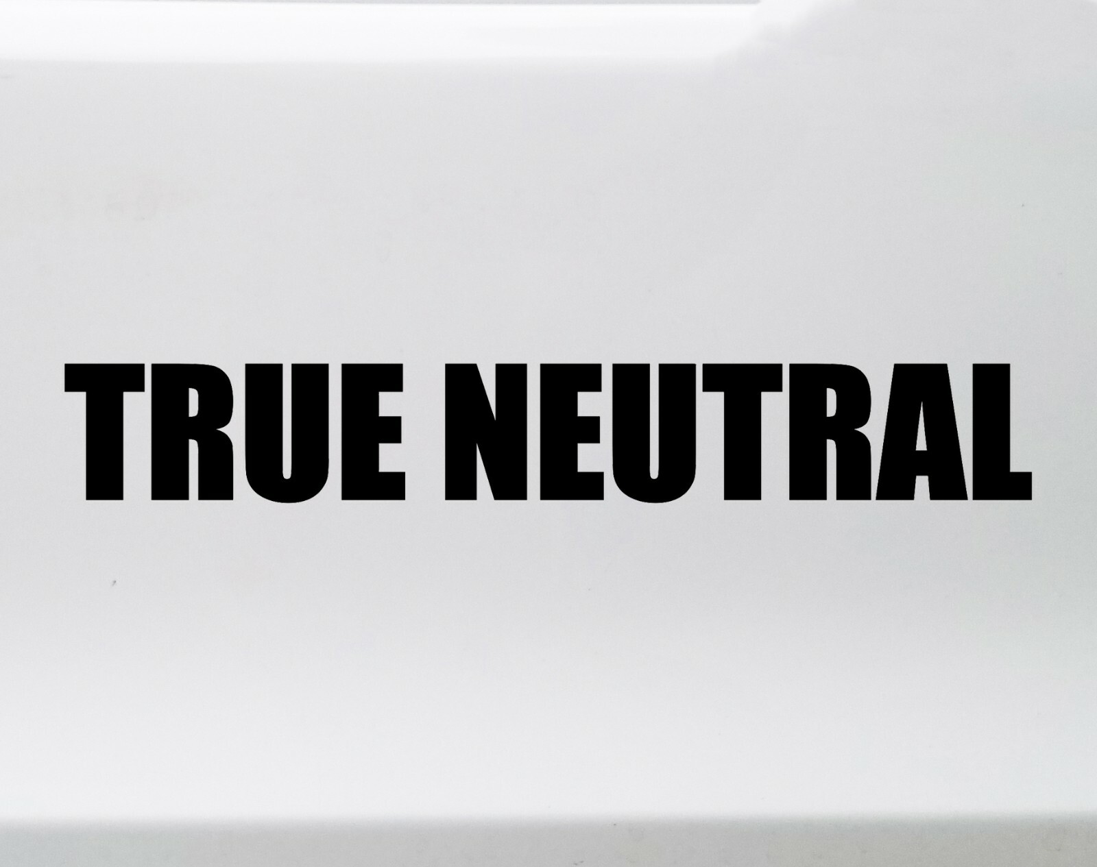 True Neutral Vinyl Sticker – RPG Role Playing Character Alignment V1 – Decal