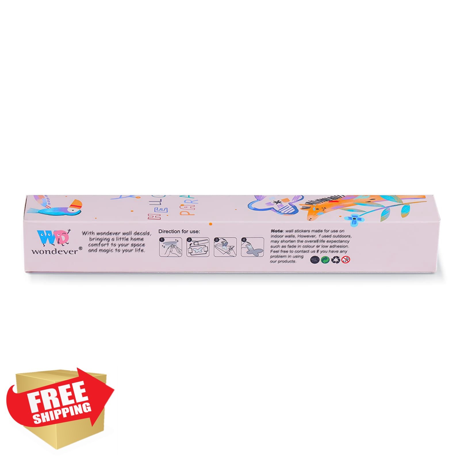 wondever Pink Fairy Wall Stickers