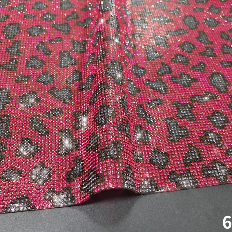 24*40cm DIY Vehicle Car Leopard Print Glitter Rhinestone Sticker Diamond Decor