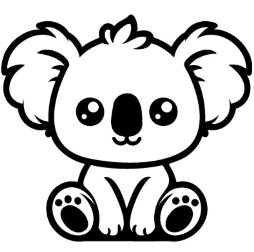 Koala Animal JDM Vinyl Decal Sticker Waterproof Outdoor Car Laptop Window Bottle