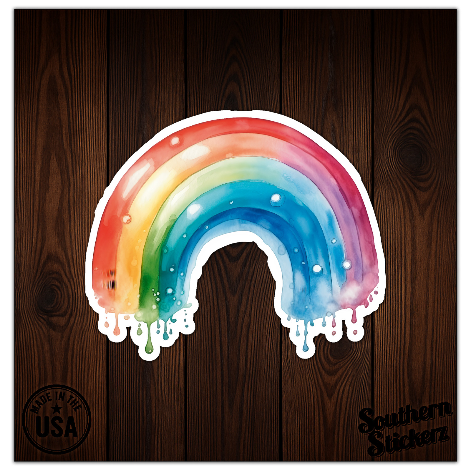Watercolor Rainbow – Vinyl Decal Sticker – Car Window Laptop – ebn11425