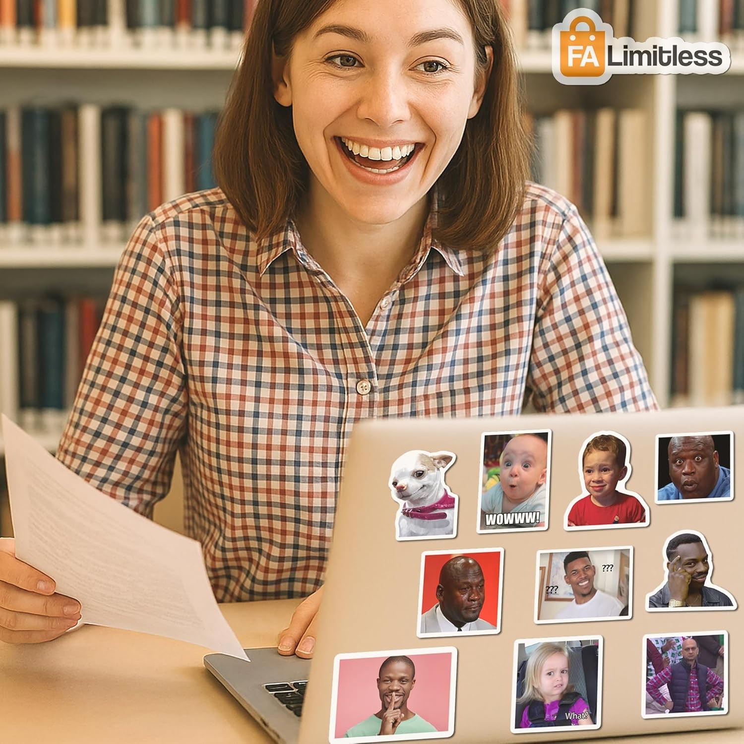 Funny Meme Stickers Pack – 24 Sheets (200+ pcs) Waterproof Vinyl Stickers for