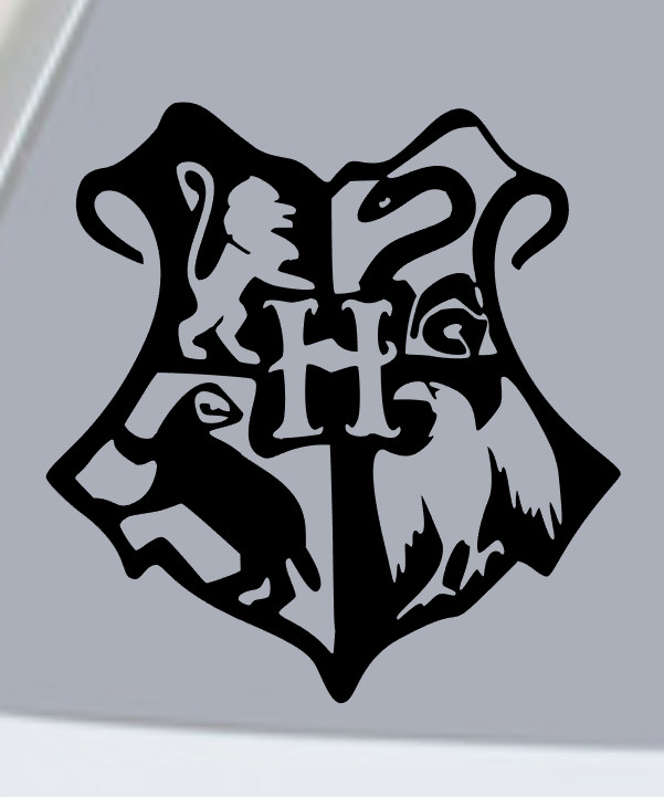 HOGWARTS SHIELD Vinyl Decal Sticker Car Rear Window Wall HARRY POTTER SYMBOL