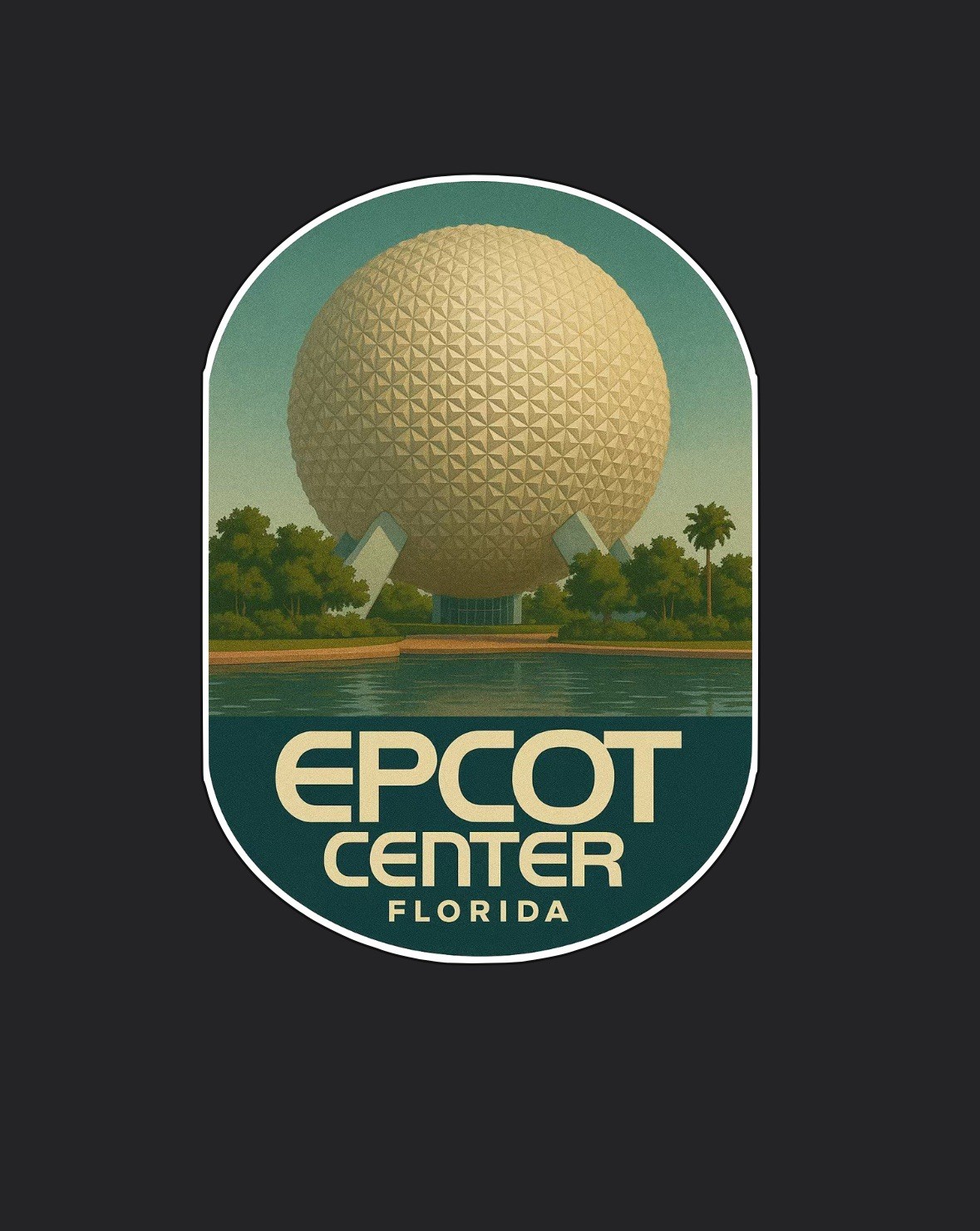 Epcot Center 3” Tall Vinyl Sticker Travel Trip Souvenir Florida Trading Disney