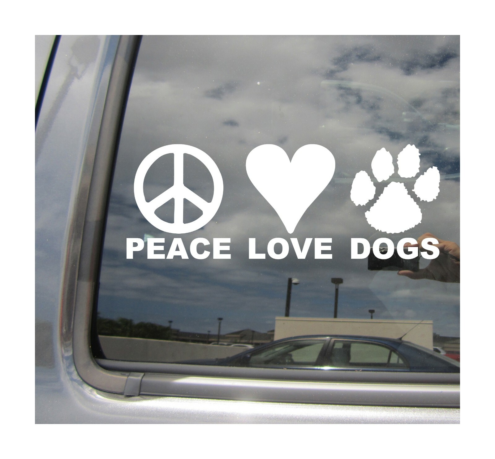 Peace Love Dogs Car Truck Bumper Veterinarian Vinyl Decal Sticker 01296