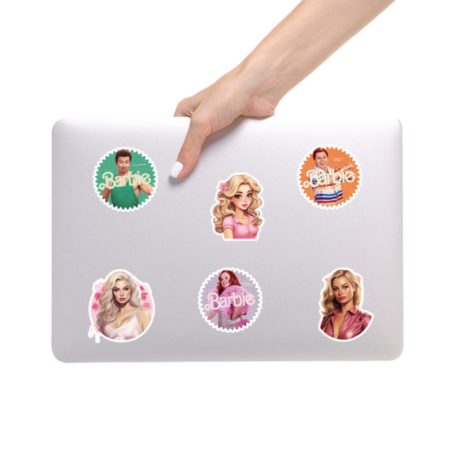 50 Pcs Stickers Barbie Movie Luggage Car Vinyl Decal Ken Kenergy Margot Robbie