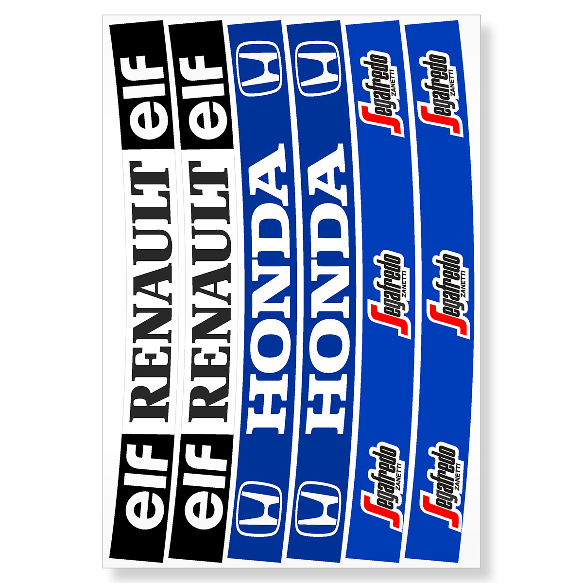 Alain Prost F1 Helmet Visor Sticker Decal Strip Set Printed Quality Vinyl NEW