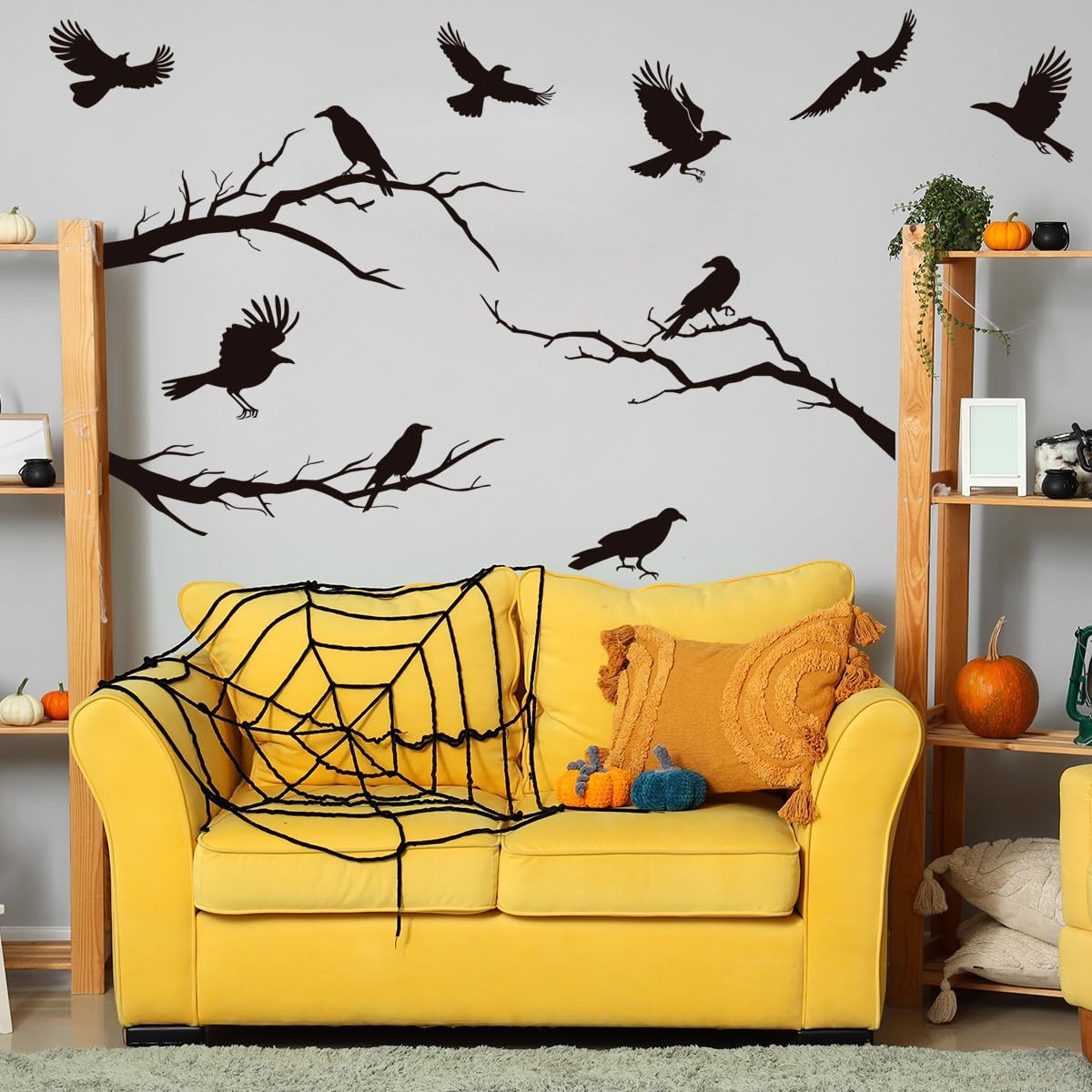 Raven Peel and Stick Wall Stickers – Black Crows, Winter Crows