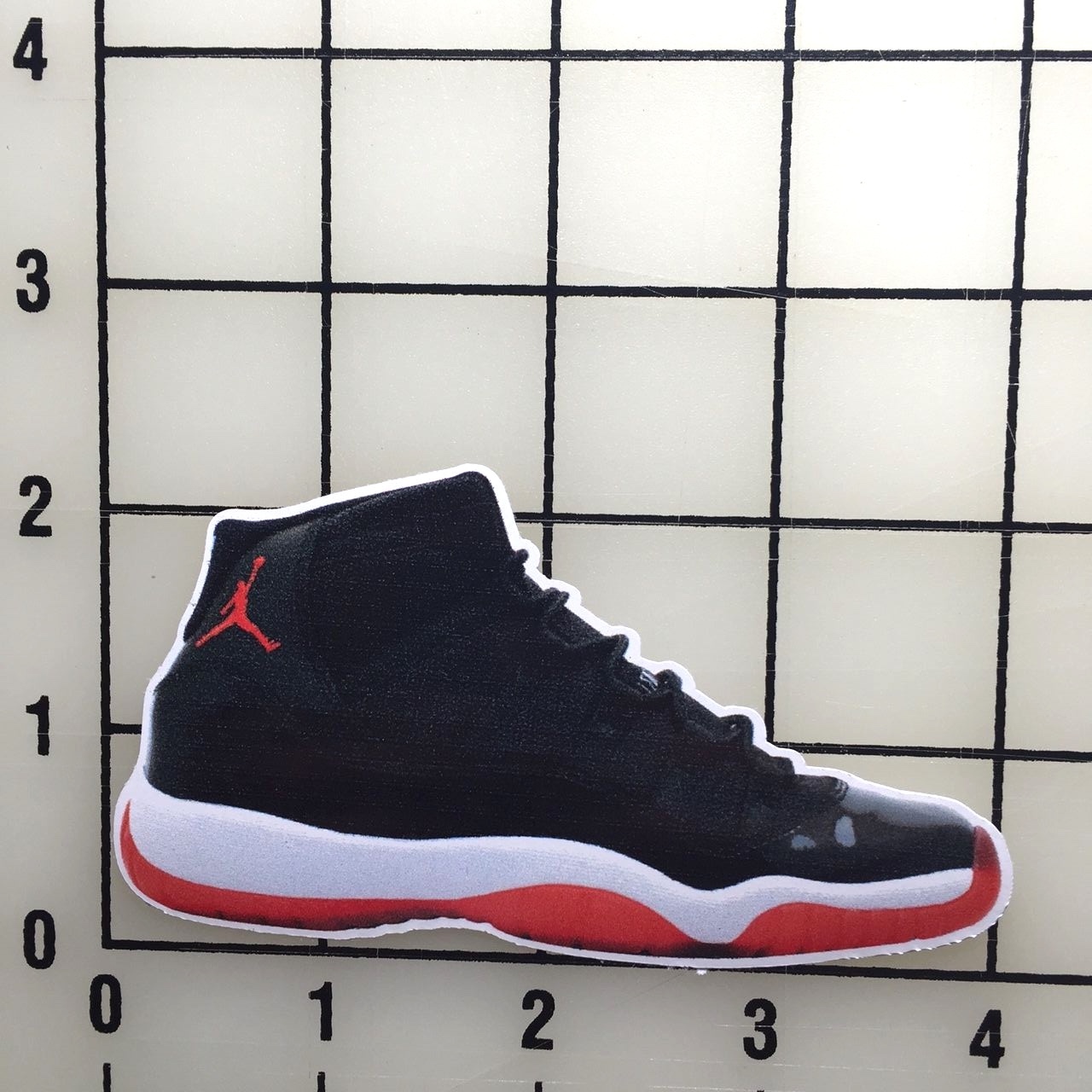 Jordan 11's 4" Wide Color Vinyl Decal Sticker BOGO