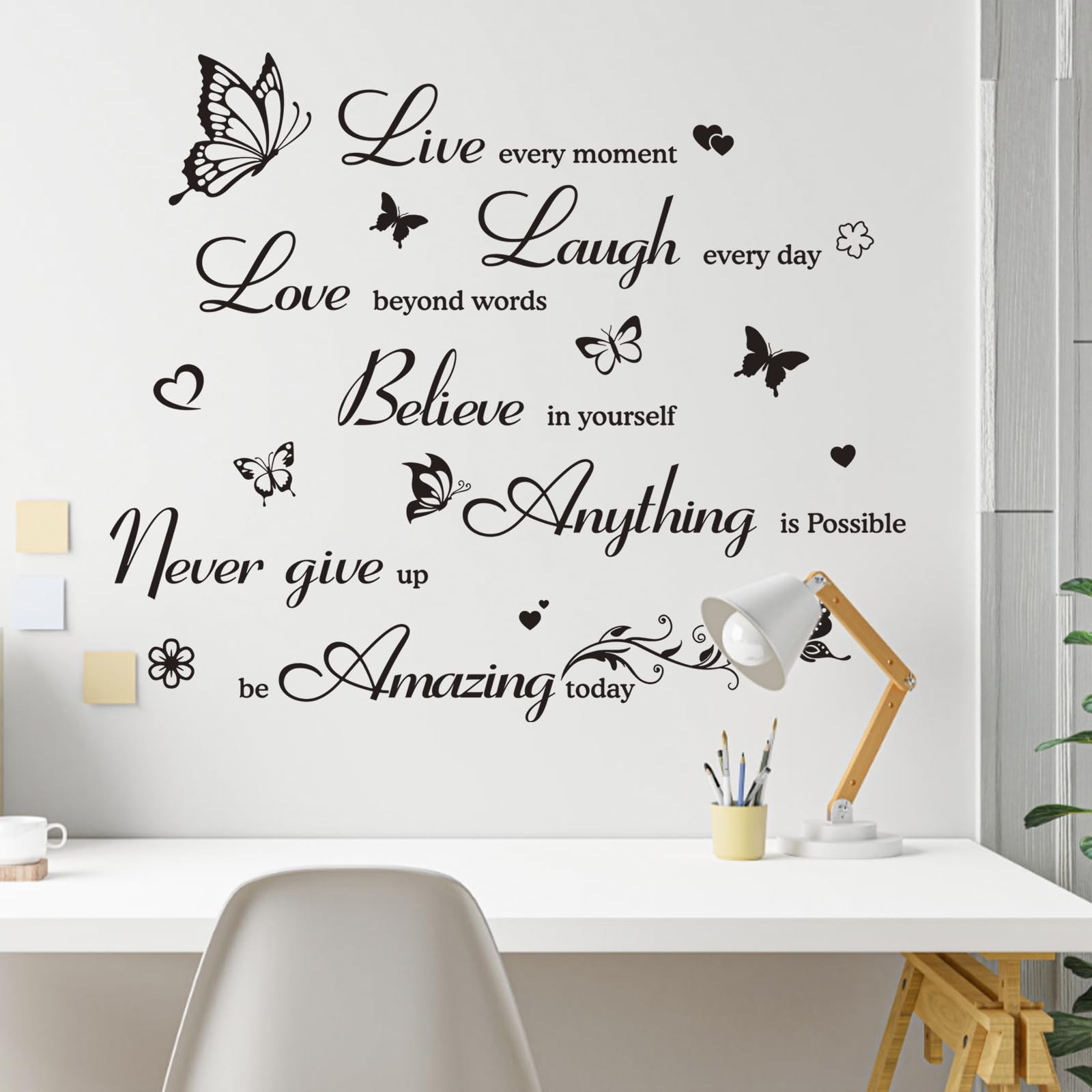 Inspirational Wall Decals Quotes Wall Stickers Motivational Wall Art Decor Po…