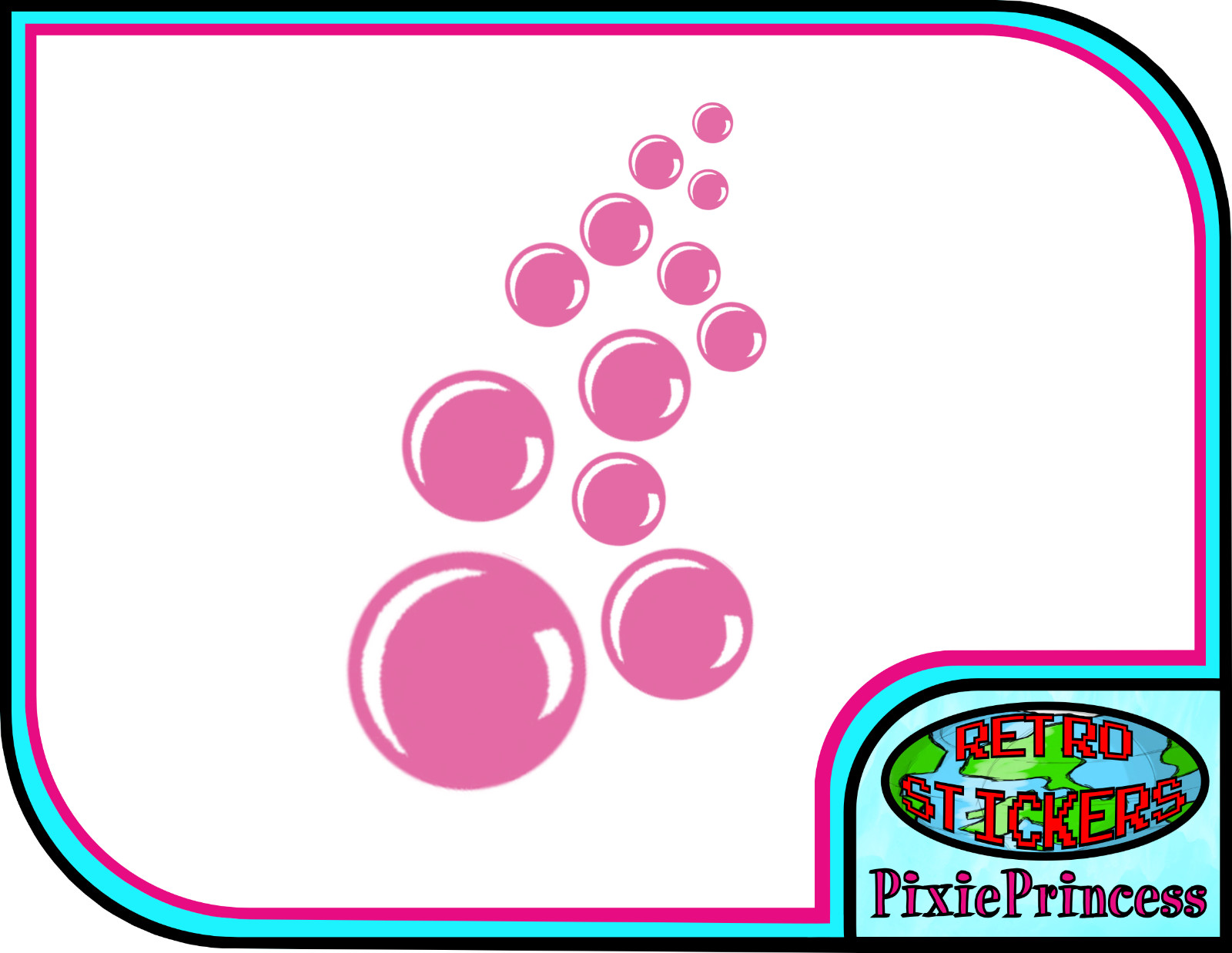 Bubbles A Vinyl Stickers Wall Bathroom Shower Window Mirror Home Tile Art Decal