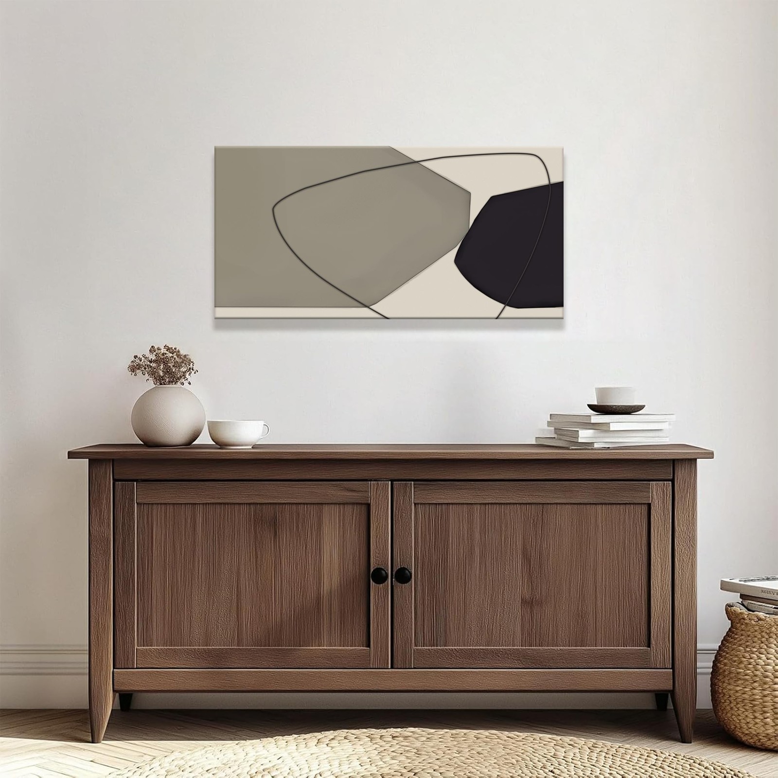 Abstract Wall Art Decor Canvas Art Wall Decor Minimalist Wall Art Geometric C…
