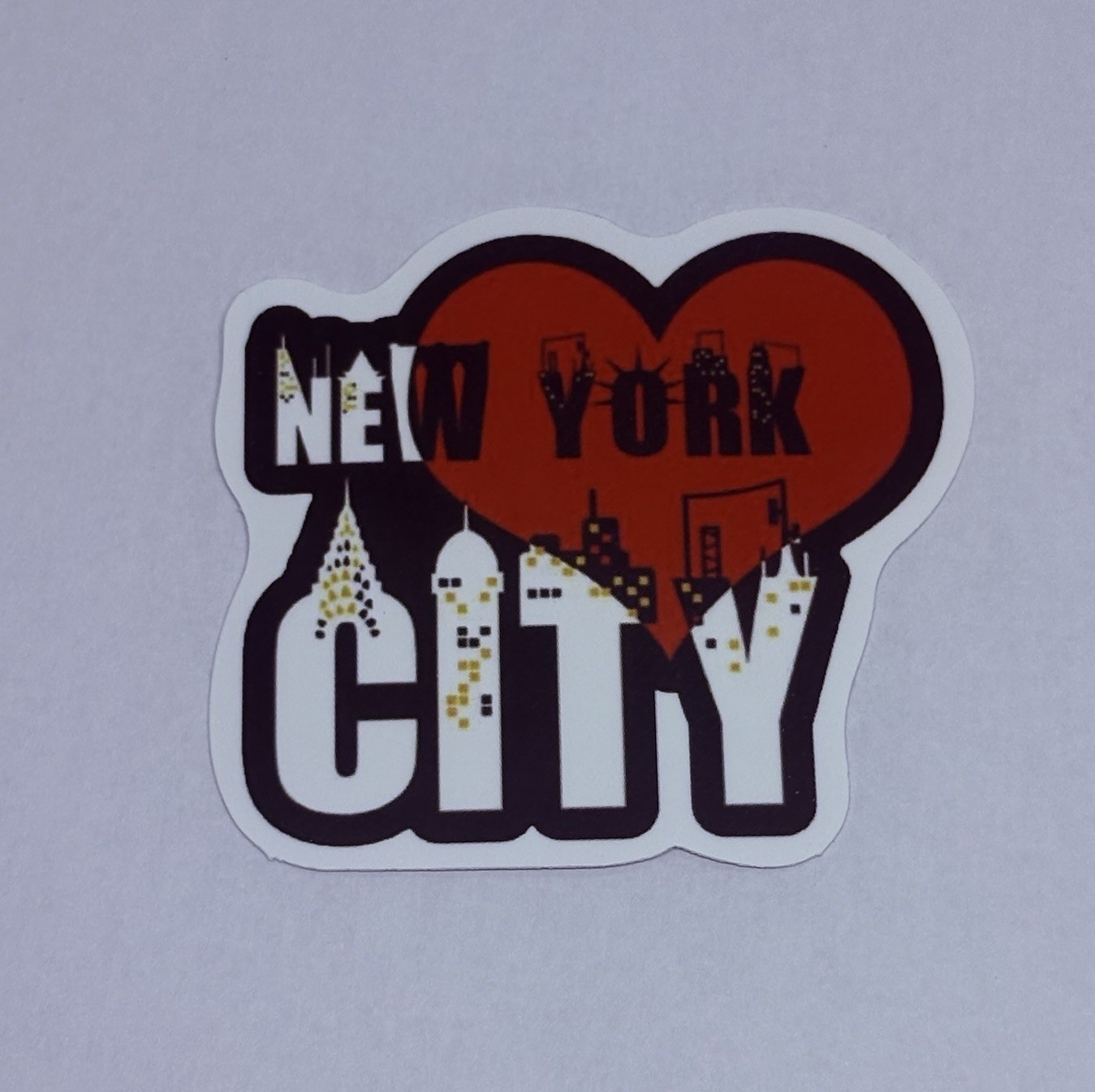 New York City Sticker Love Heart Art Decal Vinyl Country USA Tour Souvenir Tc9