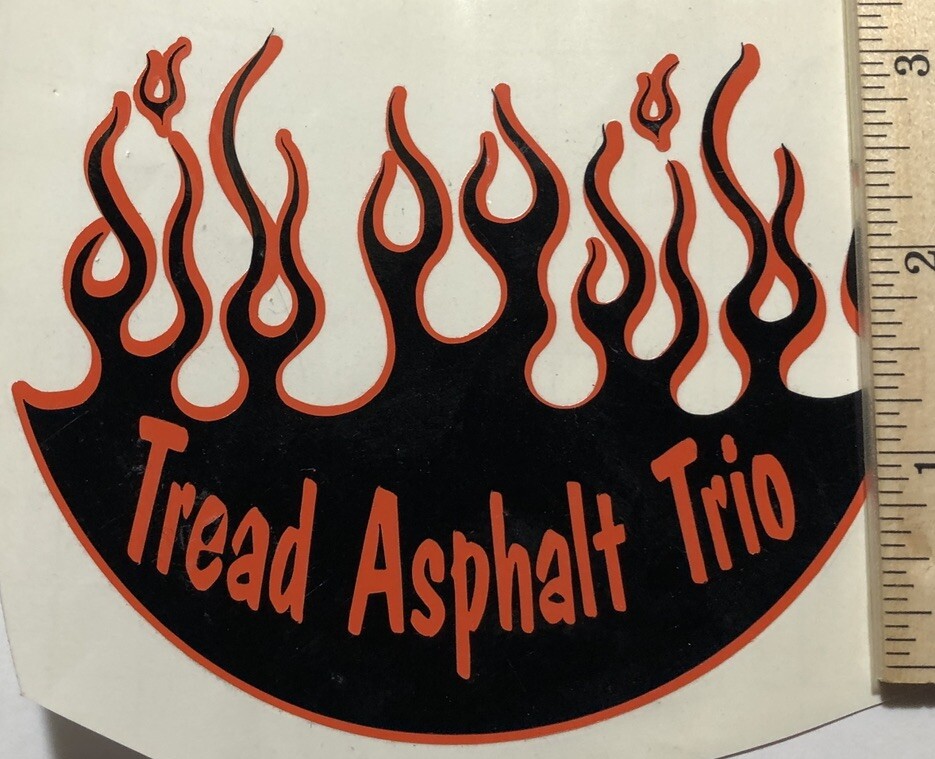 Vintage Tread Asphalt Trio Sticker