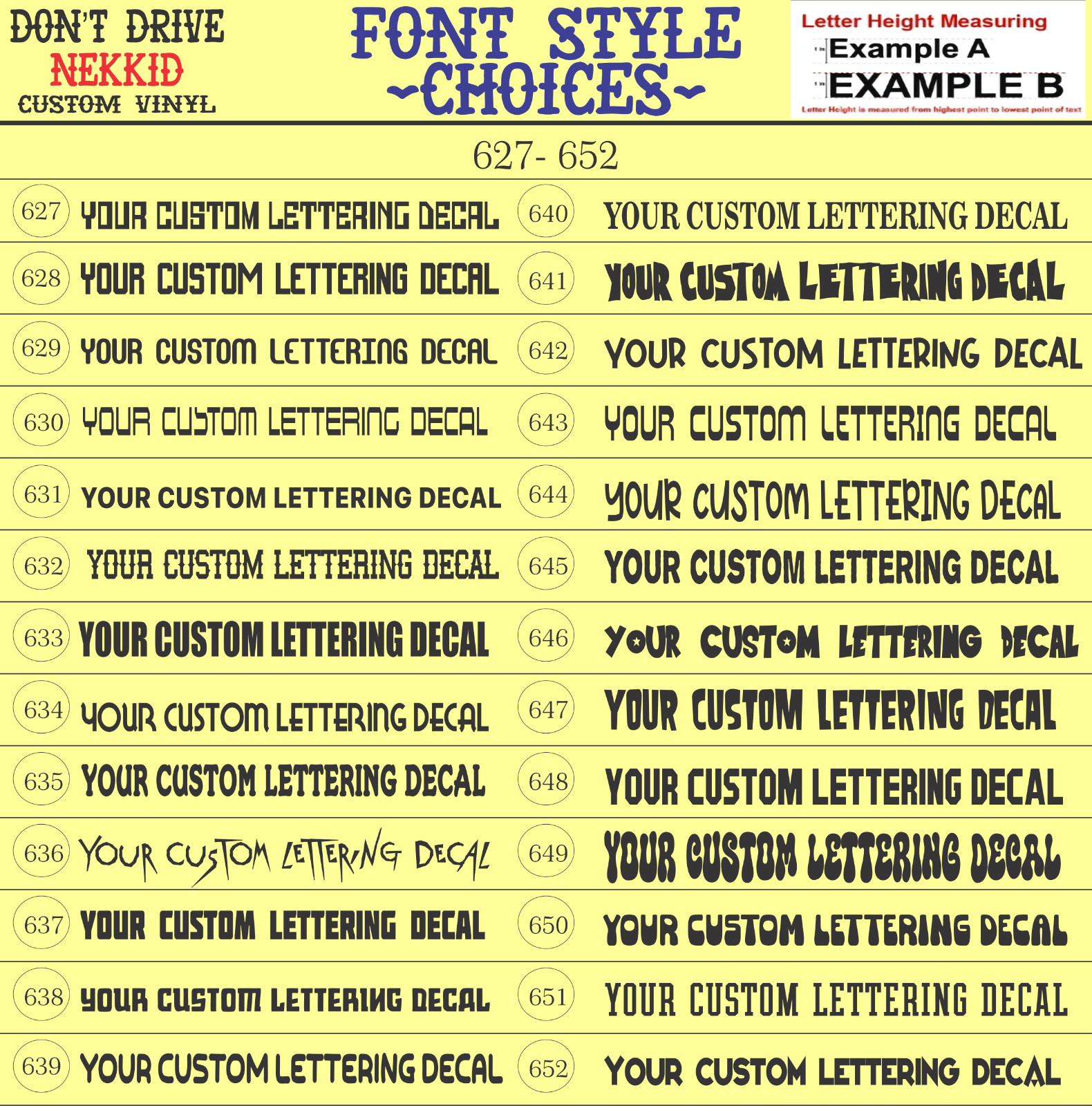 Custom Text Vinyl Lettering Decal Multiple Colors And Sizes Available Free ship
