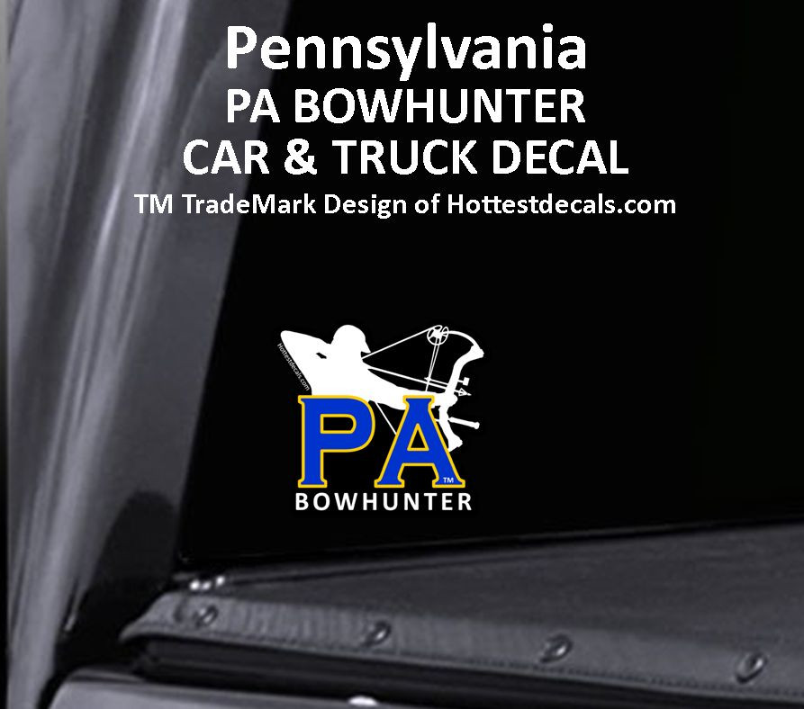Pennsylvania Trout Fish Waterproof Decal Vinyl Car Truck Sticker PA BOWHUNTER