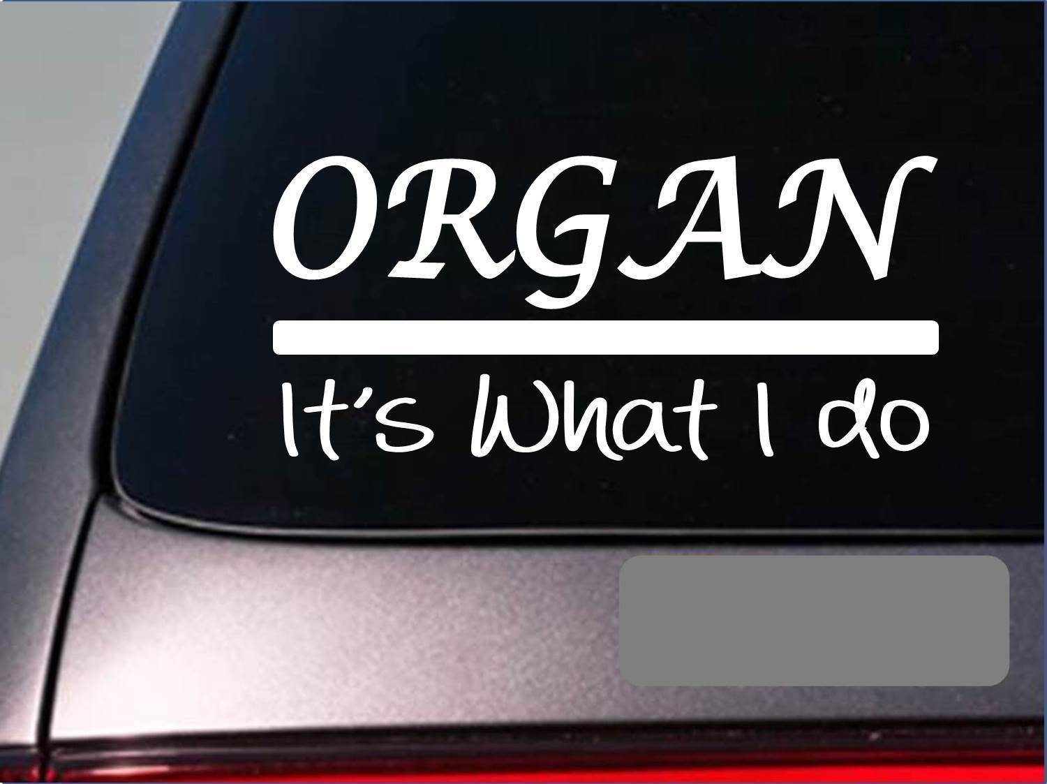 Organ sticker decal *E300* grand bench sharp flat classical ivory church recital