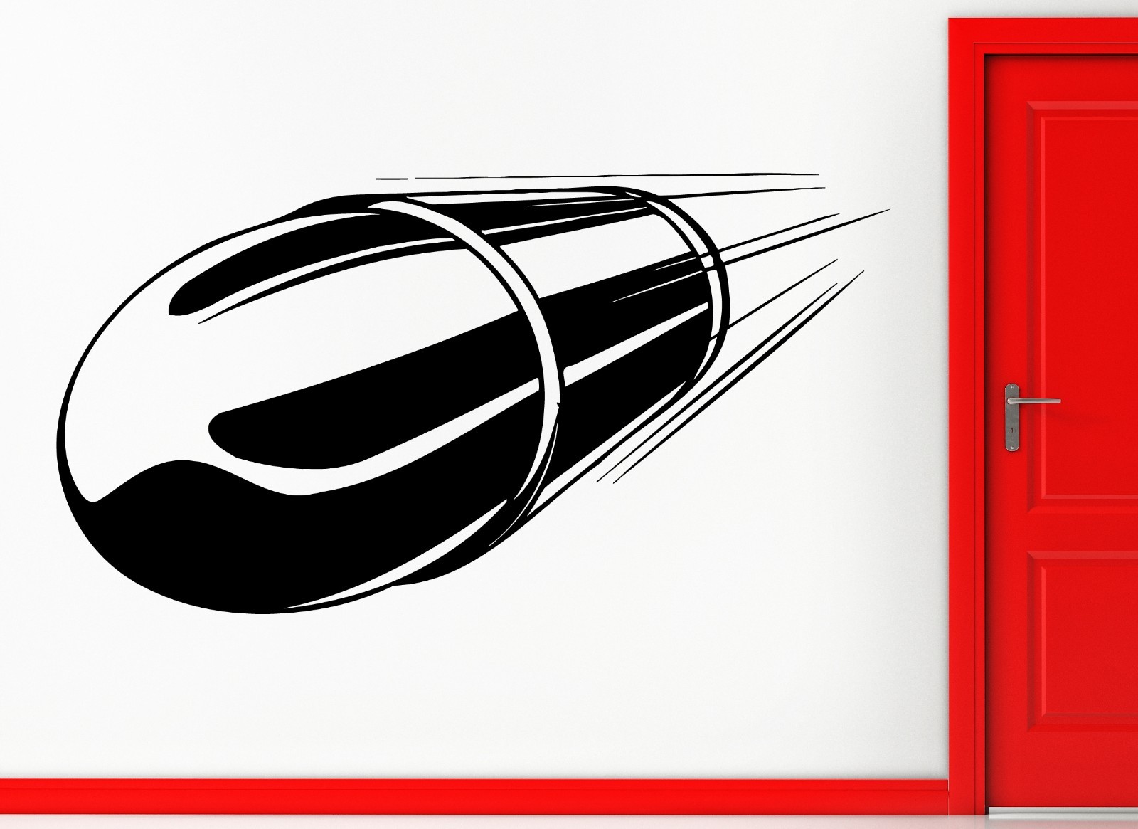 Wall Stickers Vinyl Decal Flying Bullet Military Army Weapon Decor (z2365)