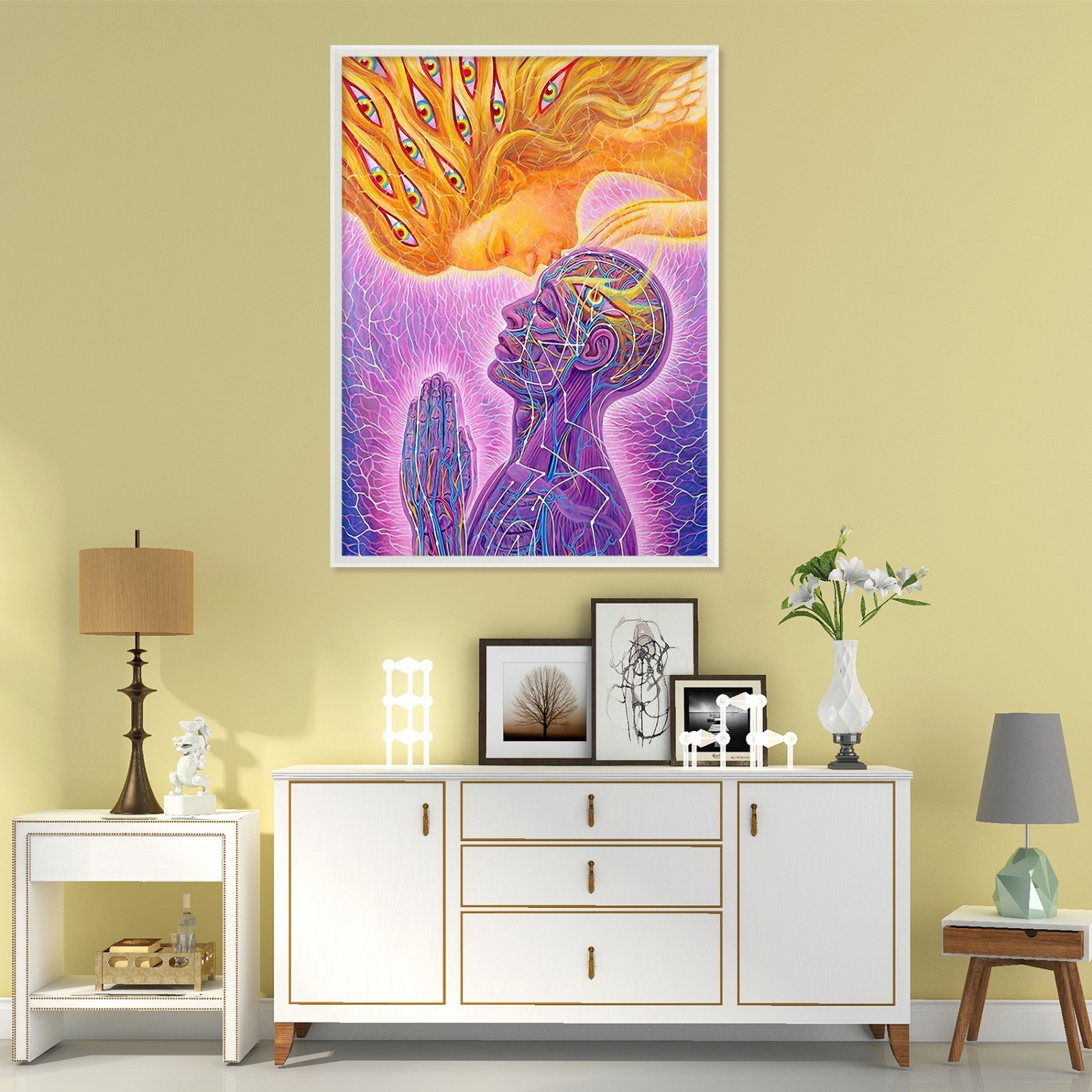 3D Painted Creativity 5 Fake Framed Poster Home Decor Print Painting Unique Art