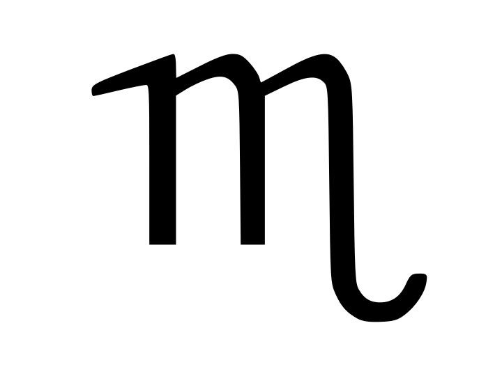 SCORPIO Symbol Birth Sign Astrology Zodiac Vinyl Decal Car Sticker CHOOSE SIZE