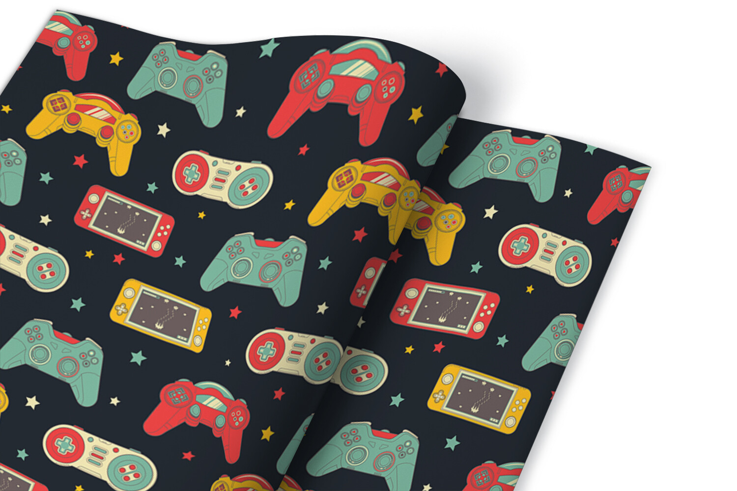 Worktop Covering Stickers Self Adhesive Vinyl Wrap Retro controllers 100×50