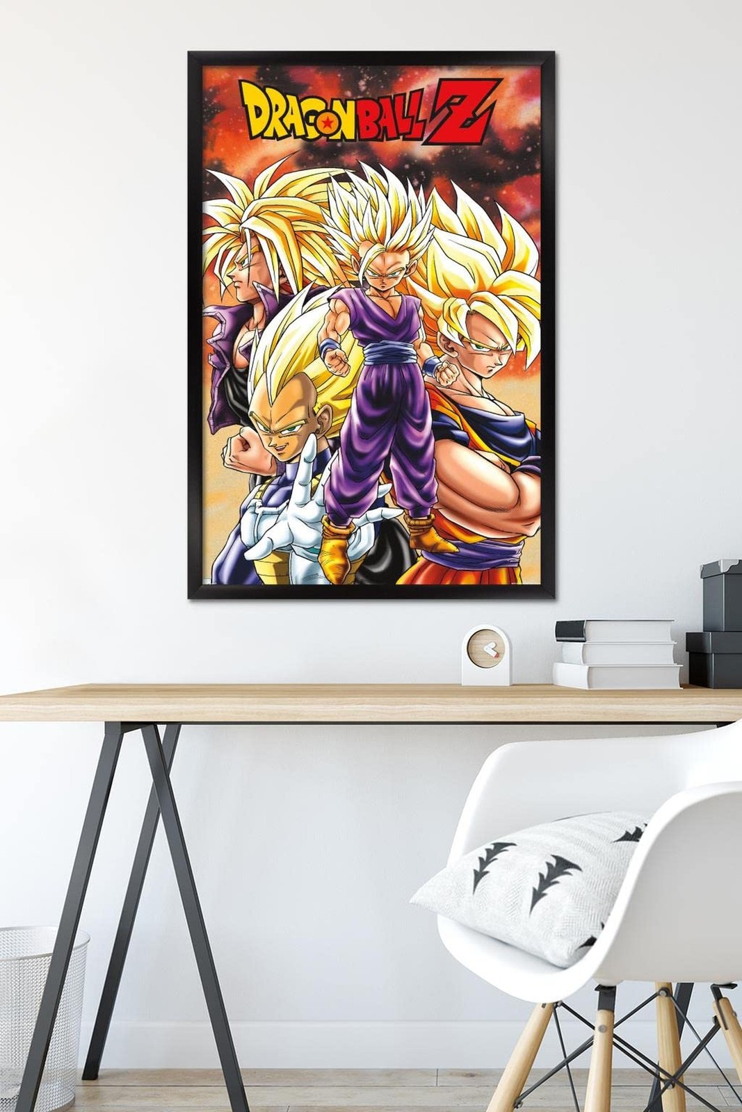 Trends International Dragon Ball Z – Saiyans Wall Poster, 22.375" x 34", Blac…
