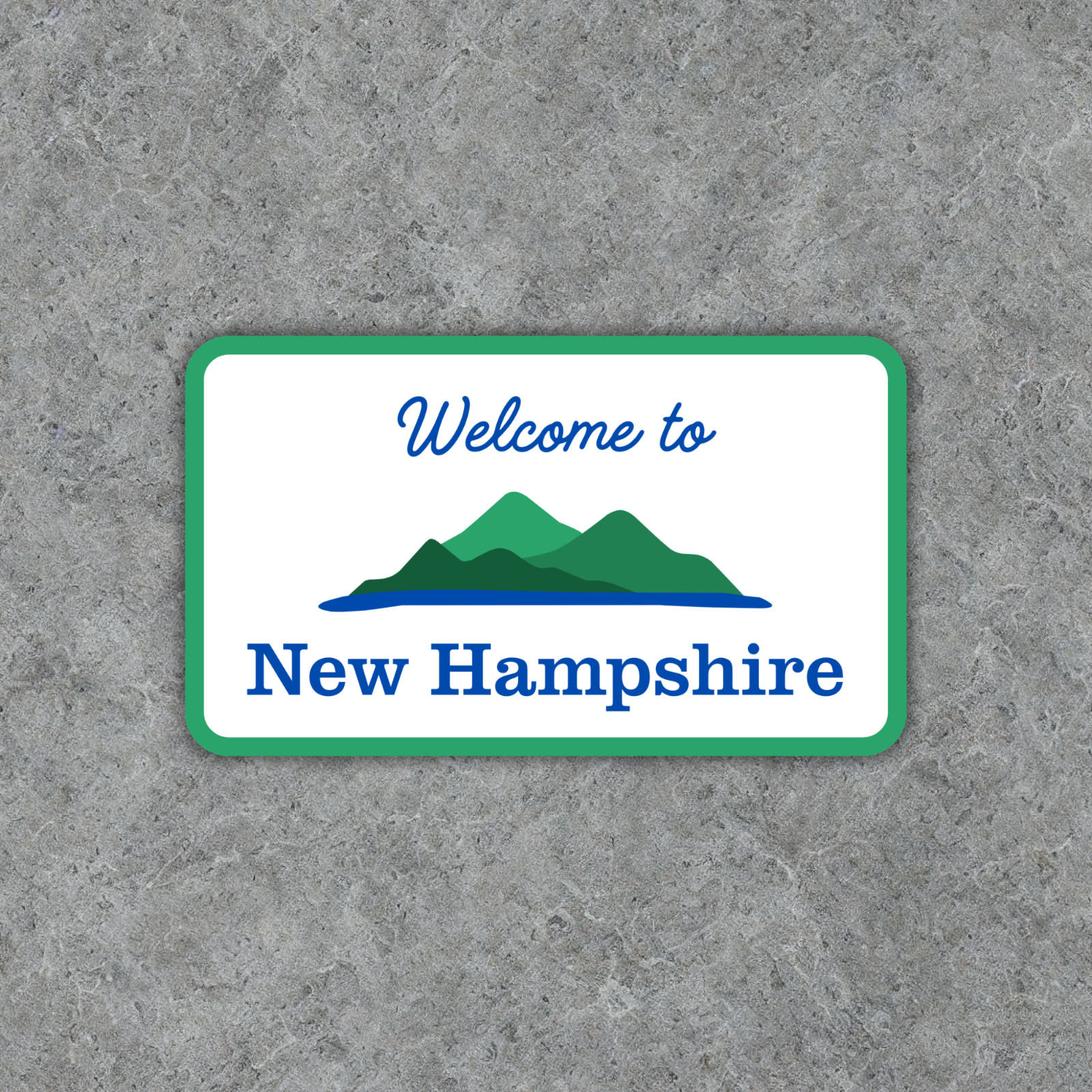 Welcome to New Hampshire Sticker The Granite State Vinyl Waterproof Decal
