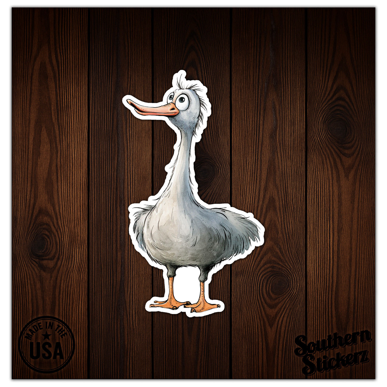 Funny Grey Goose – Vinyl Decal Sticker – Car Window Laptop – ebn12486