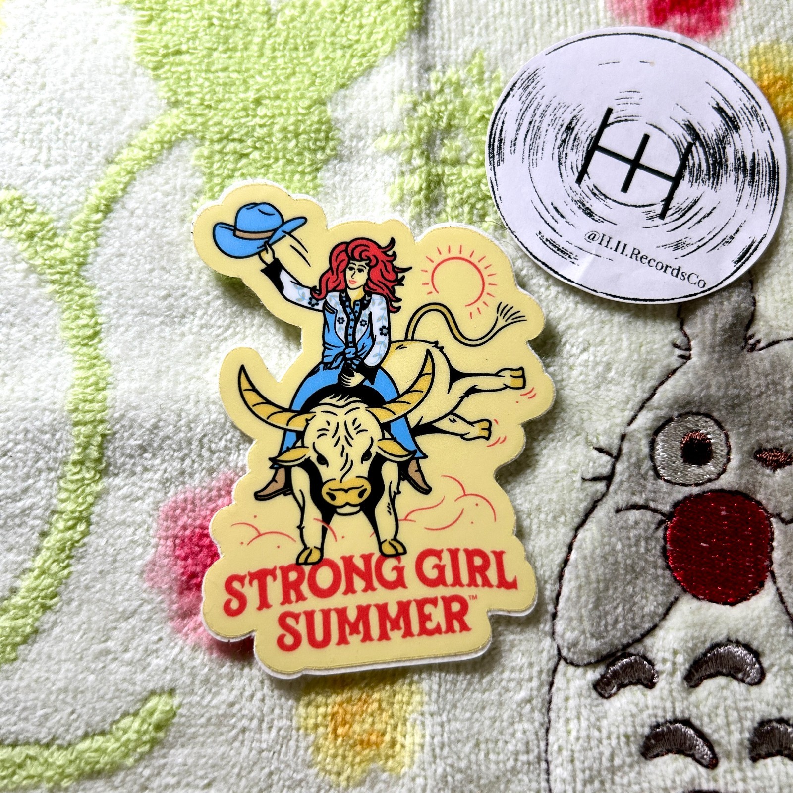 String Girl Summer Feminist Sticker for Girl Power Bull Rider Rodeo Theme Decal
